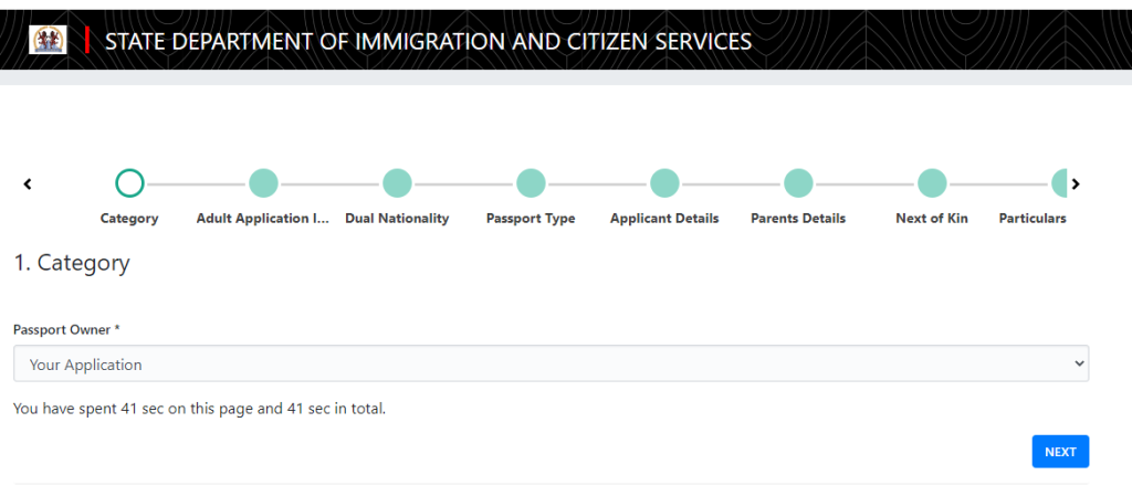 Department of Immigration's guided Kenyan Passport Application process