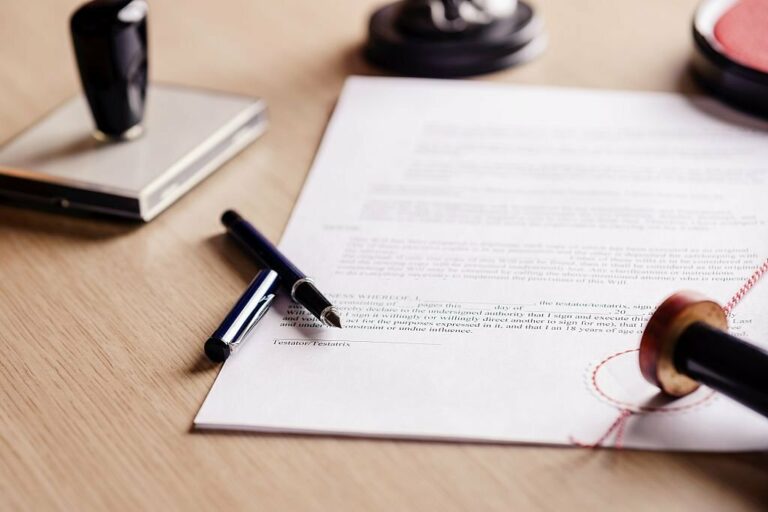 legal documents lying on a desk